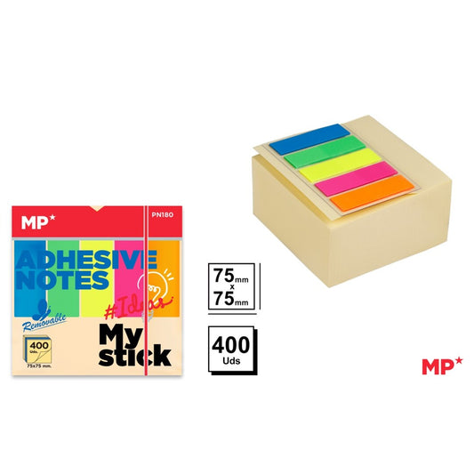 Notas adhesivas 75x75mm 400u