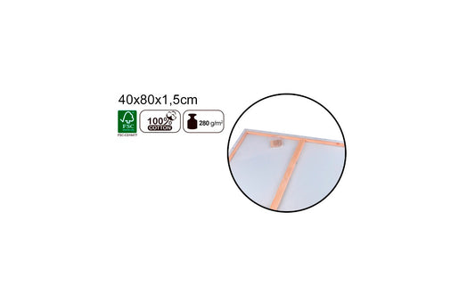Lienzo para óleo y acrílico 40x80x1,5cm