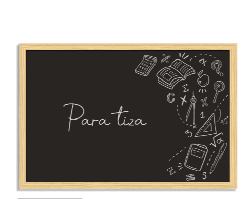 Pizarra negra 60x40cm