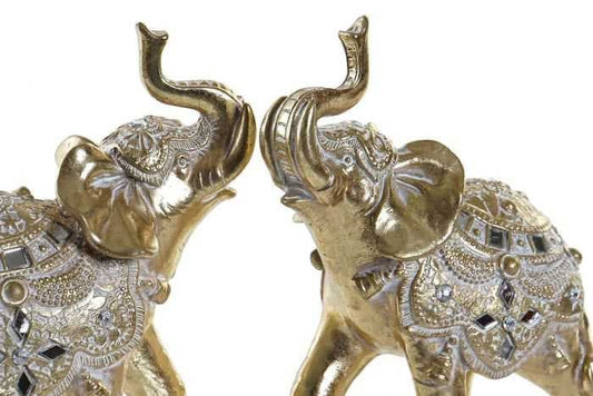 Figura resina espejo 20x8x20 elefante 2 surt.