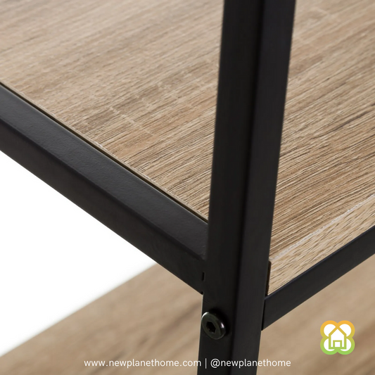 Estantería MDF metal 60 x 30 x 76cm 3 baldas