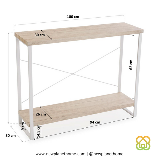 Mesa de Entrada Taline Clara 80x30x100 cm - Precio de Fábrica