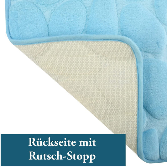 Alfombra de baño diseño piedras 40 x 60cm