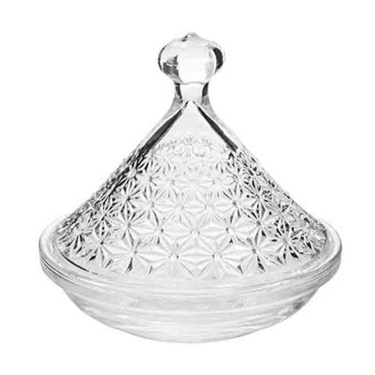 Bombonera Cristal "Piko Flowers" 12.6x12.6x11.5cm