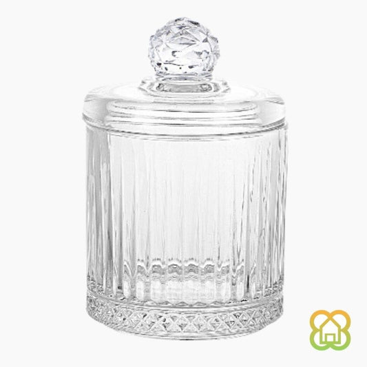 Bombonera Cristal "Rio" 8.5x8.5x13cm