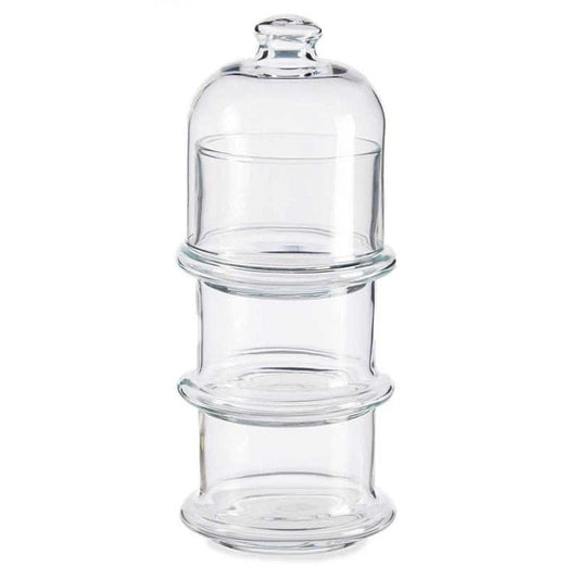 Bombonera Triple Apilable Basic 9,5x9,5x26cm