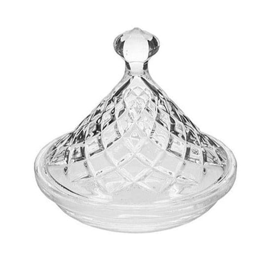 Bombonera Cristal "Piko Diamonds" 12.6x12.6x11.5cm