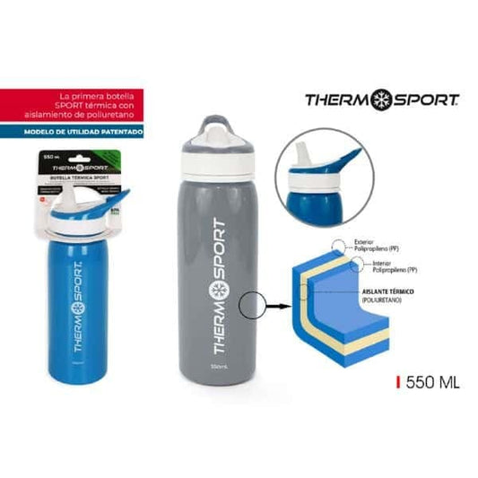 Botella termica pu sport 550ml b/g therm