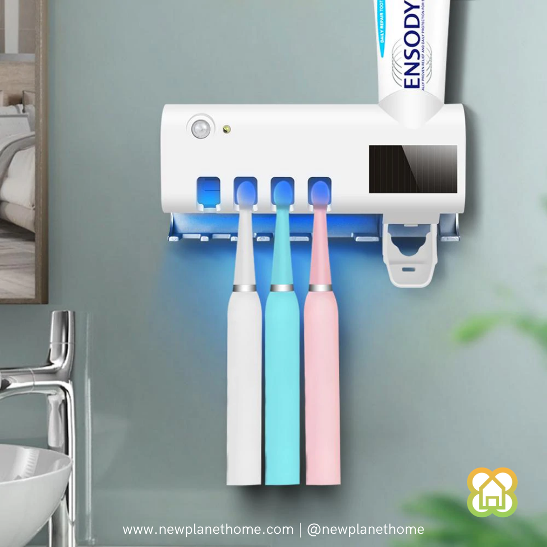 Porta Cepillo De Dientes Soporte de cepillo de dientes solar UV