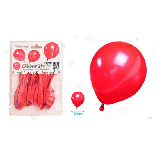 Globos 30 cm rojo