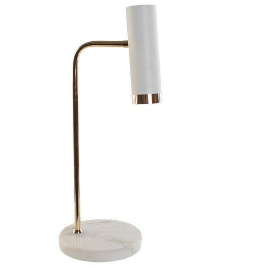 Lampara sobremesa marmol metal 18x20x50