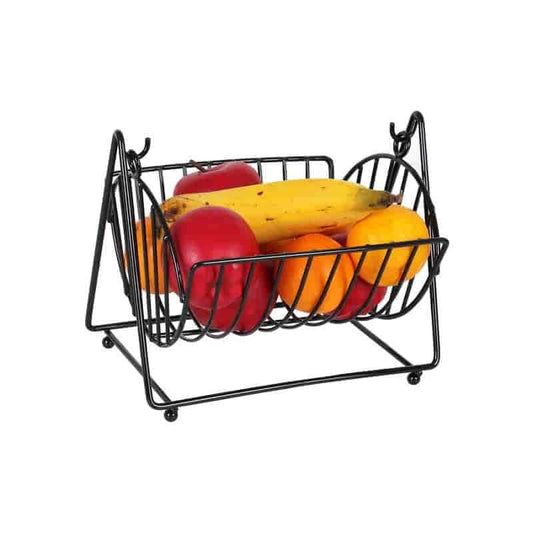 Soporte negro inox pan/fruta 24x15