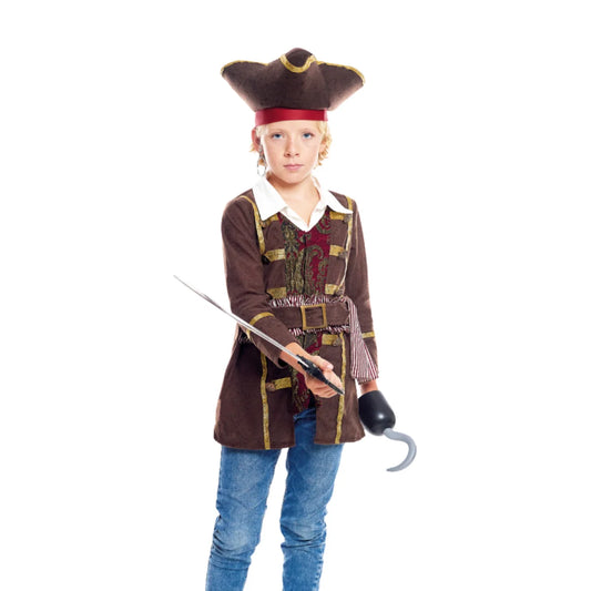 Disfraz Pirata "Sparrow" para Niños y Niñas - Traje de Carnaval Infantil para Fiestas - Disfraz de Capitán Pirata