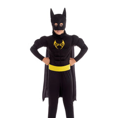 Disfraz Hombre Murciélago "Bat" para Niños - Traje de Carnaval Infantil para Fiestas - Disfraz de Super Héroe Murciélago