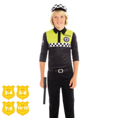 Disfraz Policía Local para niños - Disfraz Traje de Carnaval infantil para Fiestas Cumpleaños - Disfraz de profesiones unisex