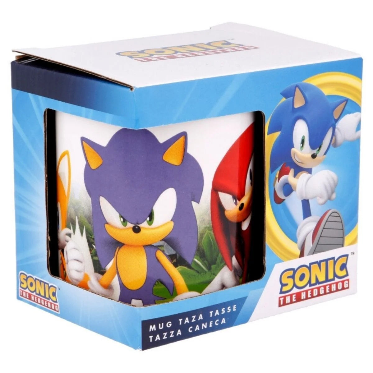 Taza de Cerámica SONIC The Hedgehog - 325ml, Producto Original con Sello de Garantía