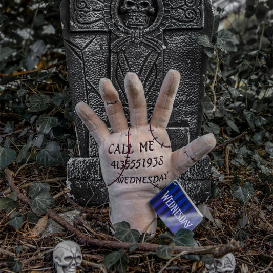 Peluche Miércoles Mano "La Cosa" 25cm - Netflix Wednesday Addams "The Thing" Plush Toys - Producto Original Certificado