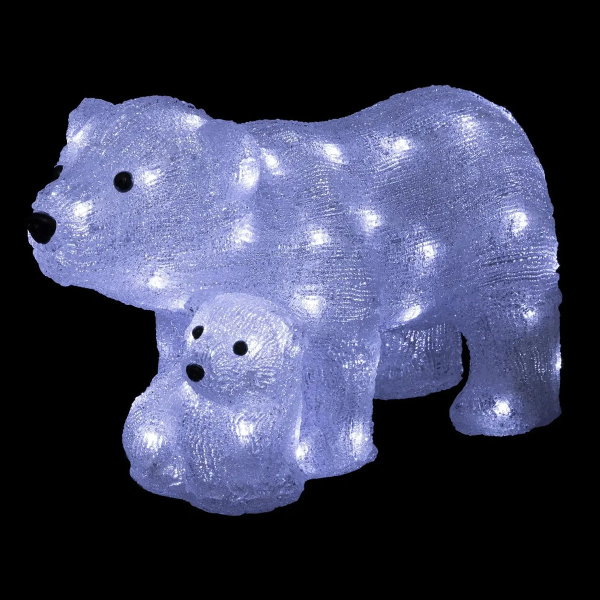 Figura Luminosa Solar "LARS" de Osos Polares - 60 LEDs para Exterior