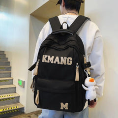 Mochila escolar estilo británico retro “KMANG” elegante