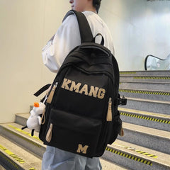 Mochila escolar estilo británico retro “KMANG” elegante