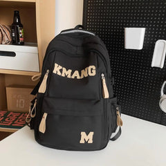 Mochila escolar estilo británico retro “KMANG” elegante