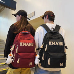 Mochila escolar estilo británico retro “KMANG” elegante