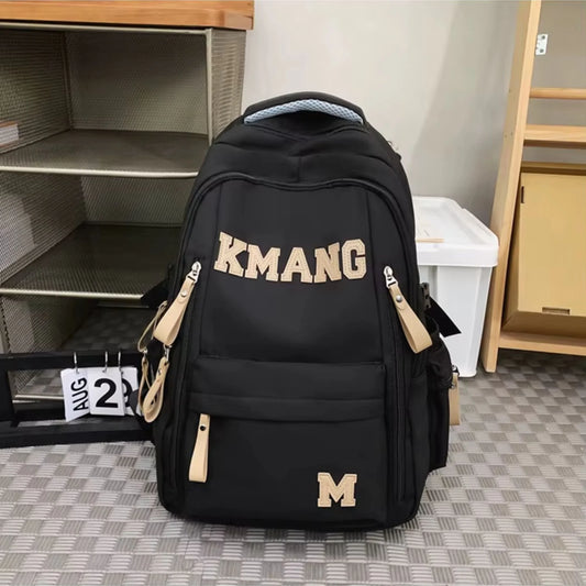 Mochila escolar estilo británico retro “KMANG” elegante
