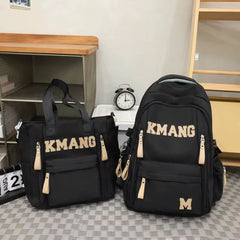 Mochila escolar estilo británico retro “KMANG” elegante