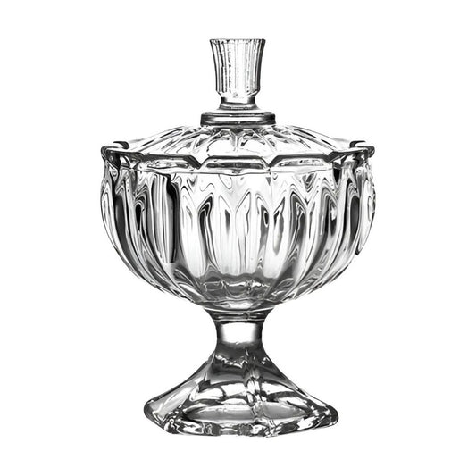 Bombonera Mini de Pie Cristal "Lena", "Anna" ø9.5x14cm