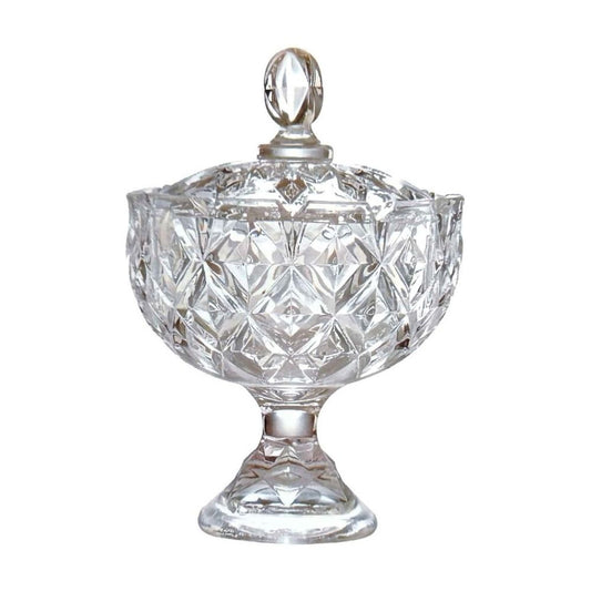 Bombonera Mini de Pie Cristal "Lena", "Anna" ø9.5x14cm