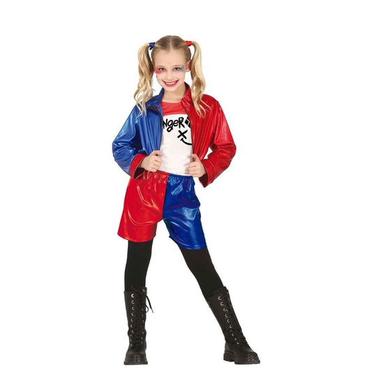 Disfraz de Chica Rebelde Glamorosa (Harley Quinn) para niña