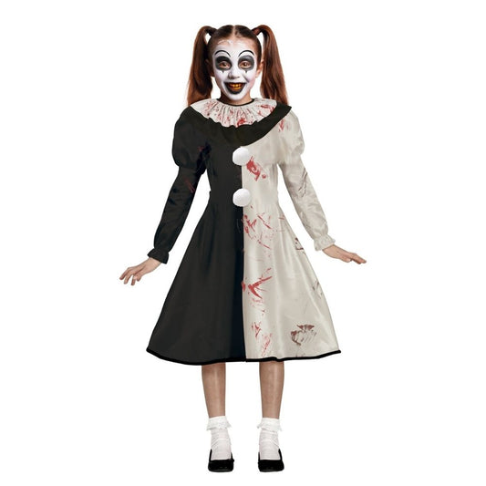 Disfraz de Payaso Terrorífico (Art the Clown) para niña