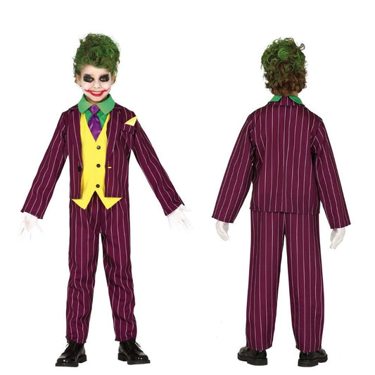 Disfraz de Villano Loco (Joker) para niño