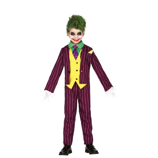 Disfraz de Villano Loco (Joker) para niño