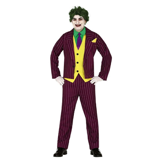 Disfraz de Villano Loco (Joker) para hombre