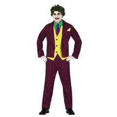 Disfraz de Villano Loco (Joker) para hombre