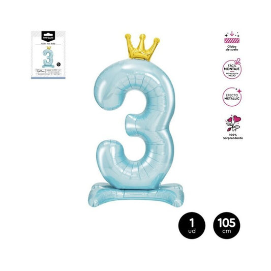 Set globo azul Nº 3