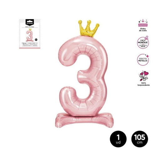 Set globo rosa Nº 3