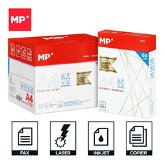 Papel Folio DIN A4 80 grs 2500 Hojas (5 packs de 500u) - Papel multiffunción, para impresoras, fotografías, alta calidad