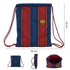 FC BARCELONA Saco Deportivo 1ª Equipación - Cremallera en el lateral - Producto Original Certificado