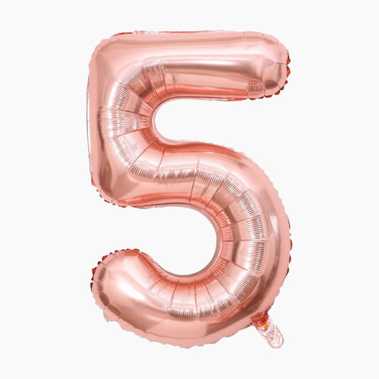Globo mylar 110cm rosa oro Nº5