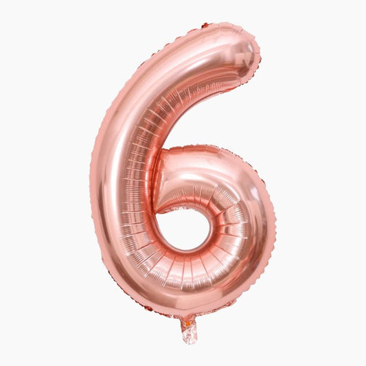 Globo mylar 110cm rosa oro Nº6