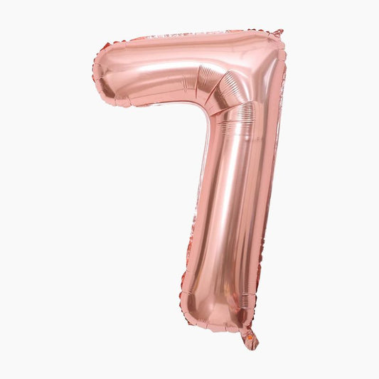 Globo mylar 110cm rosa oro Nº7
