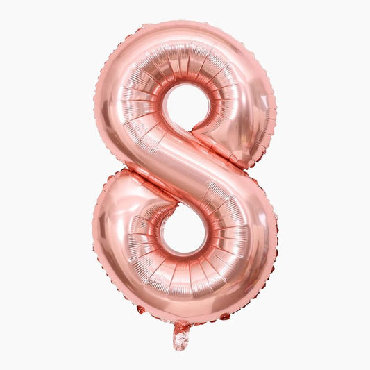 Globo mylar 110cm rosa oro Nº8