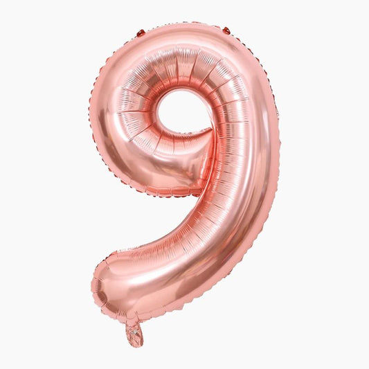 Globo mylar 110cm rosa oro Nº9