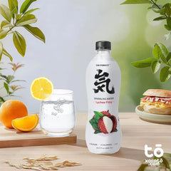 CHI FOREST Refresco de Soda Aromatizada | Agua con Gas, Agua Burbujeante, sabor Lychee, en botella, 0 AZÚCAR, 0 CALORÍAS, Agua Carbonatada