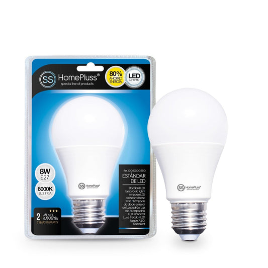 Bombilla estándar E27 6000K [Potencia a elegir]