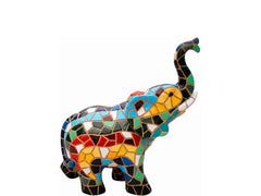 Figura elefante de mosaico multicolor 3D - Olé Mosaic