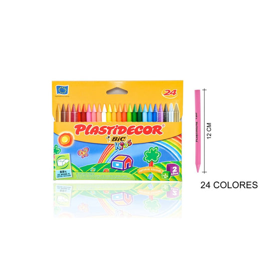 Ceras 24 colores Plastidecor