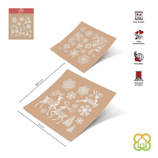 Pegatinas Christmas Mood B 31x38.5 cm